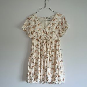 Madewell floral mini dress